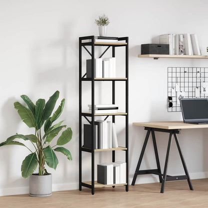 vidaXL Bookshelf 40 x 30 x 155 cm Engineered Wood Sonoma Oak