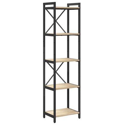 vidaXL Bookshelf 40 x 30 x 155 cm Engineered Wood Sonoma Oak