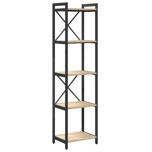 vidaXL Bookshelf 40 x 30 x 155 cm Engineered Wood Sonoma Oak