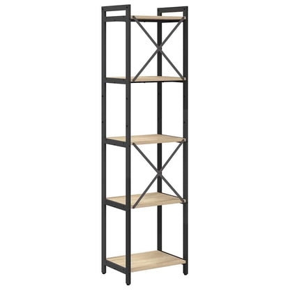 vidaXL Bookshelf 40 x 30 x 155 cm Engineered Wood Sonoma Oak