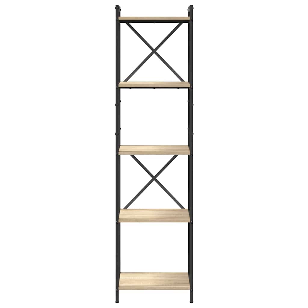 vidaXL Bookshelf 40 x 30 x 155 cm Engineered Wood Sonoma Oak