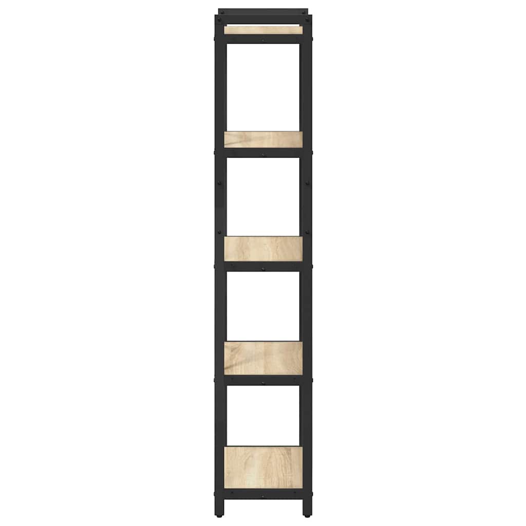 vidaXL Bookshelf 40 x 30 x 155 cm Engineered Wood Sonoma Oak