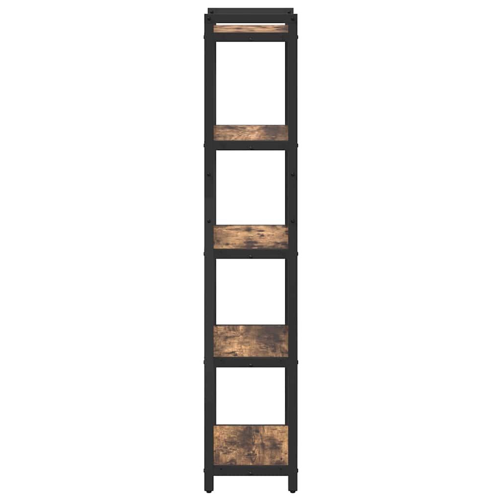 vidaXL Bookshelf 40 x 30 x 155 cm Engineered Wood Smoked Oak
