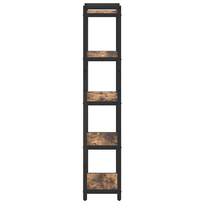 vidaXL Bookshelf 40 x 30 x 155 cm Engineered Wood Smoked Oak