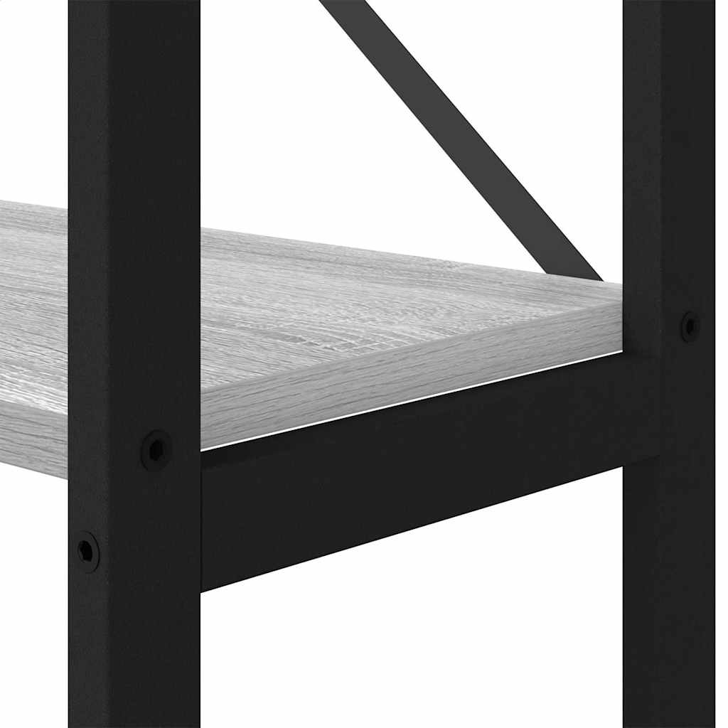 vidaXL Bookshelf 40 x 30 x 155 cm Engineered Wood Grey sonoma
