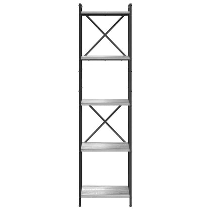vidaXL Bookshelf 40 x 30 x 155 cm Engineered Wood Grey sonoma