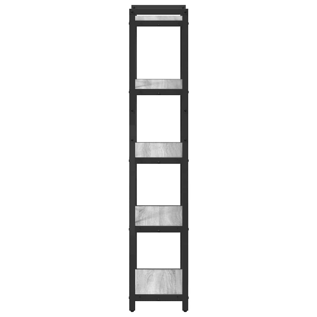 vidaXL Bookshelf 40 x 30 x 155 cm Engineered Wood Grey sonoma