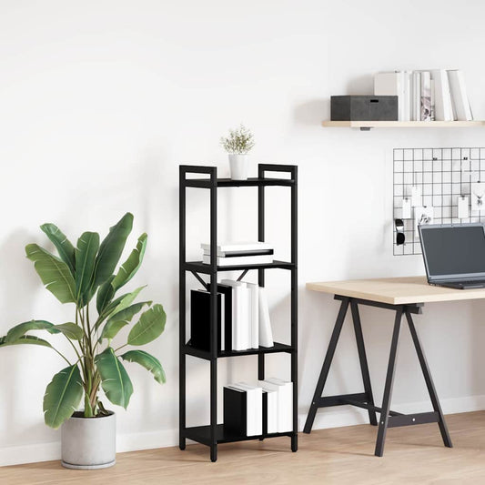 vidaXL Bookshelf 40 x 30 x 119 cm Engineered Wood Black Oak