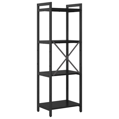vidaXL Bookshelf 40 x 30 x 119 cm Engineered Wood Black Oak