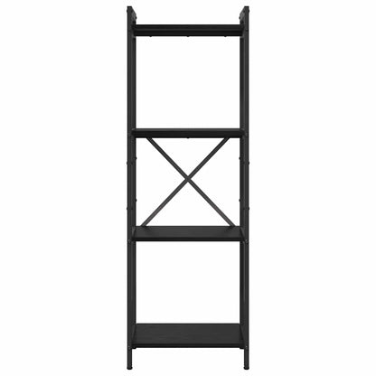 vidaXL Bookshelf 40 x 30 x 119 cm Engineered Wood Black Oak