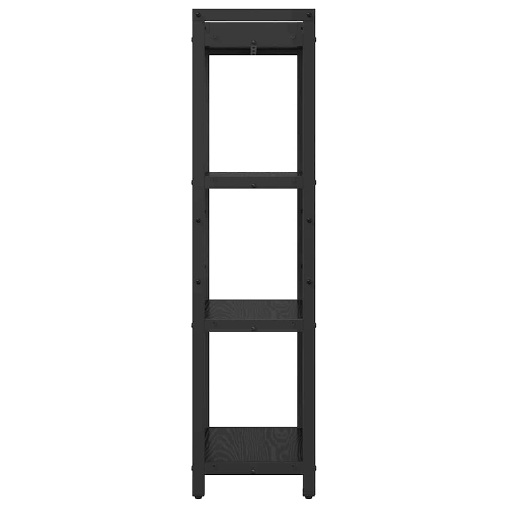 vidaXL Bookshelf 40 x 30 x 119 cm Engineered Wood Black Oak