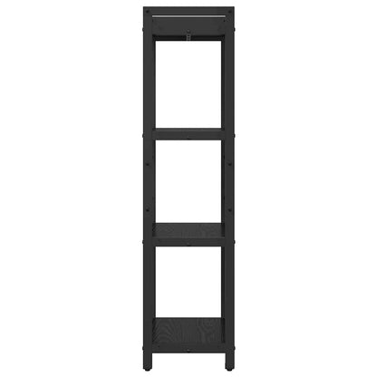 vidaXL Bookshelf 40 x 30 x 119 cm Engineered Wood Black Oak