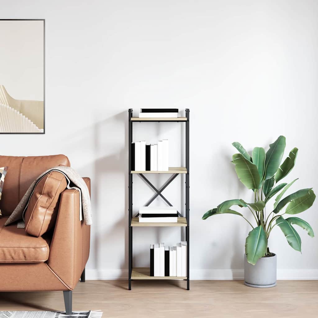 vidaXL Bookshelf 40 x 30 x 119 cm Engineered Wood Sonoma Oak