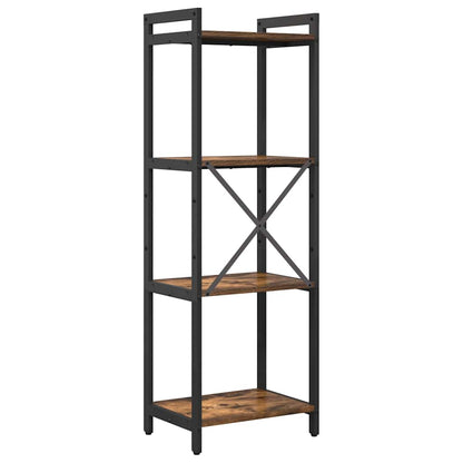 vidaXL Bookshelf 40 x 30 x 119 cm Engineered Wood Smoked Oak