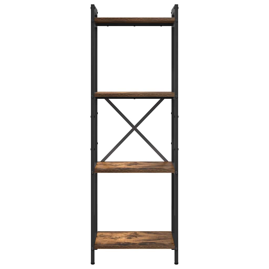 vidaXL Bookshelf 40 x 30 x 119 cm Engineered Wood Smoked Oak