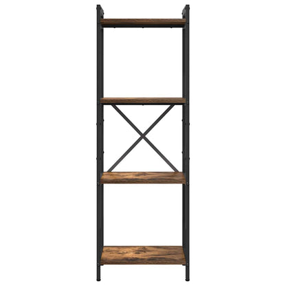 vidaXL Bookshelf 40 x 30 x 119 cm Engineered Wood Smoked Oak