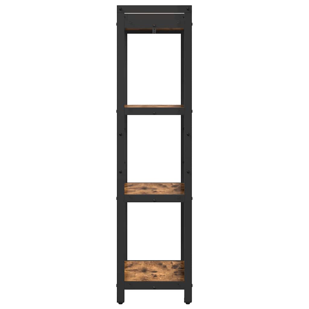 vidaXL Bookshelf 40 x 30 x 119 cm Engineered Wood Smoked Oak