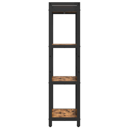 vidaXL Bookshelf 40 x 30 x 119 cm Engineered Wood Smoked Oak