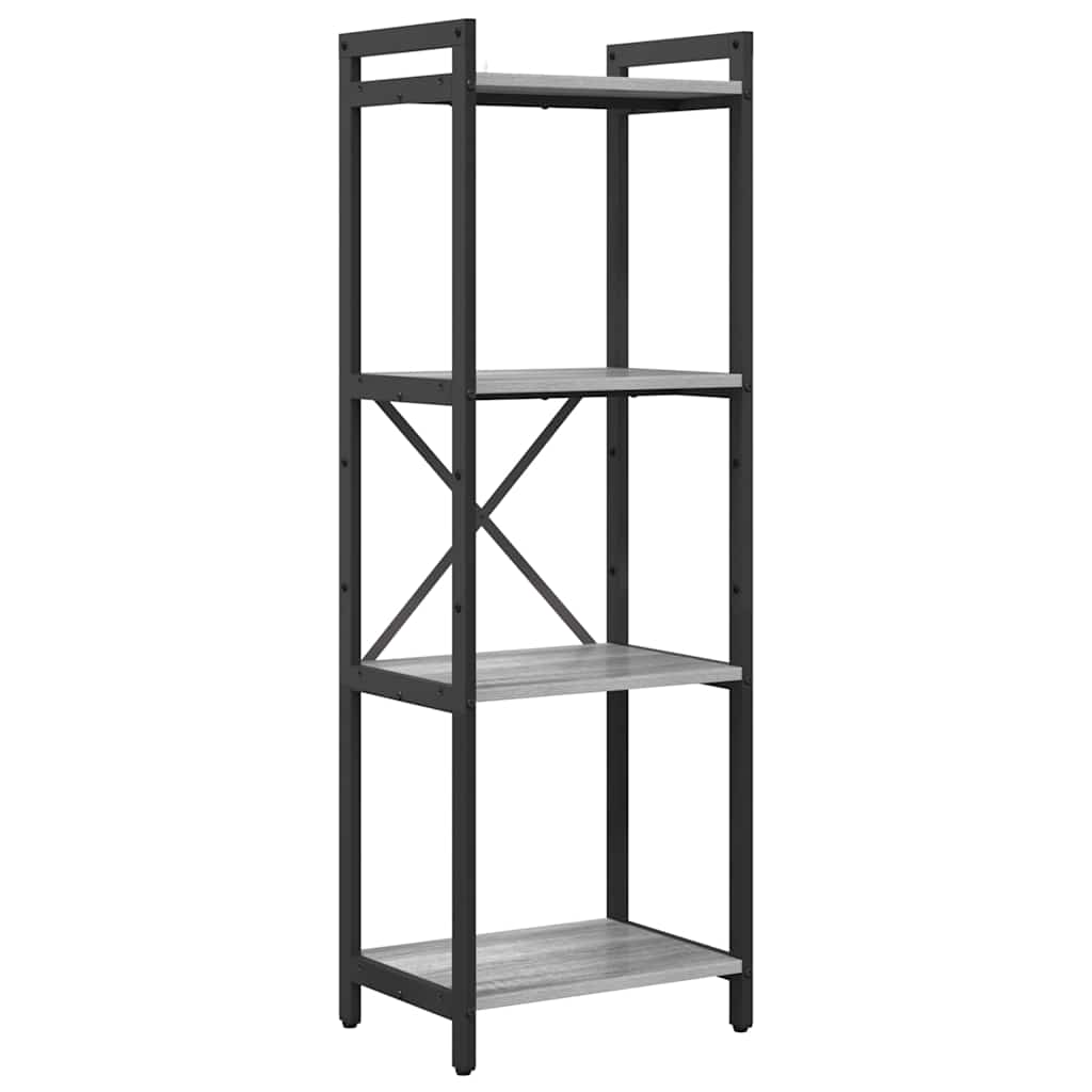 vidaXL Bookshelf 40 x 30 x 119 cm Engineered Wood Grey sonoma