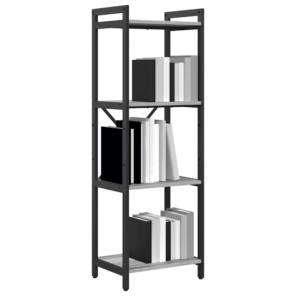 vidaXL Bookshelf 40 x 30 x 119 cm Engineered Wood Grey sonoma