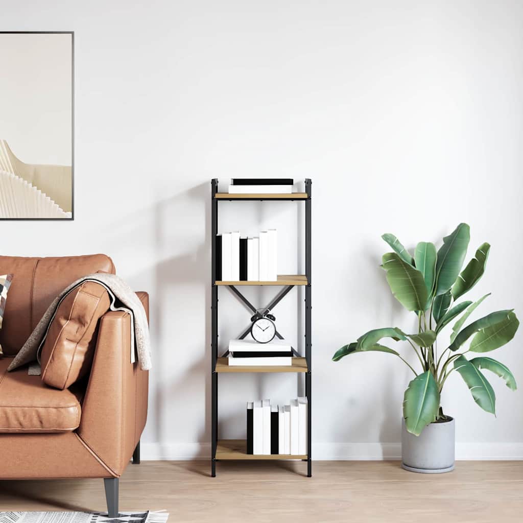 vidaXL Bookshelf 40 x 30 x 119 cm Engineered Wood Artisan Oak
