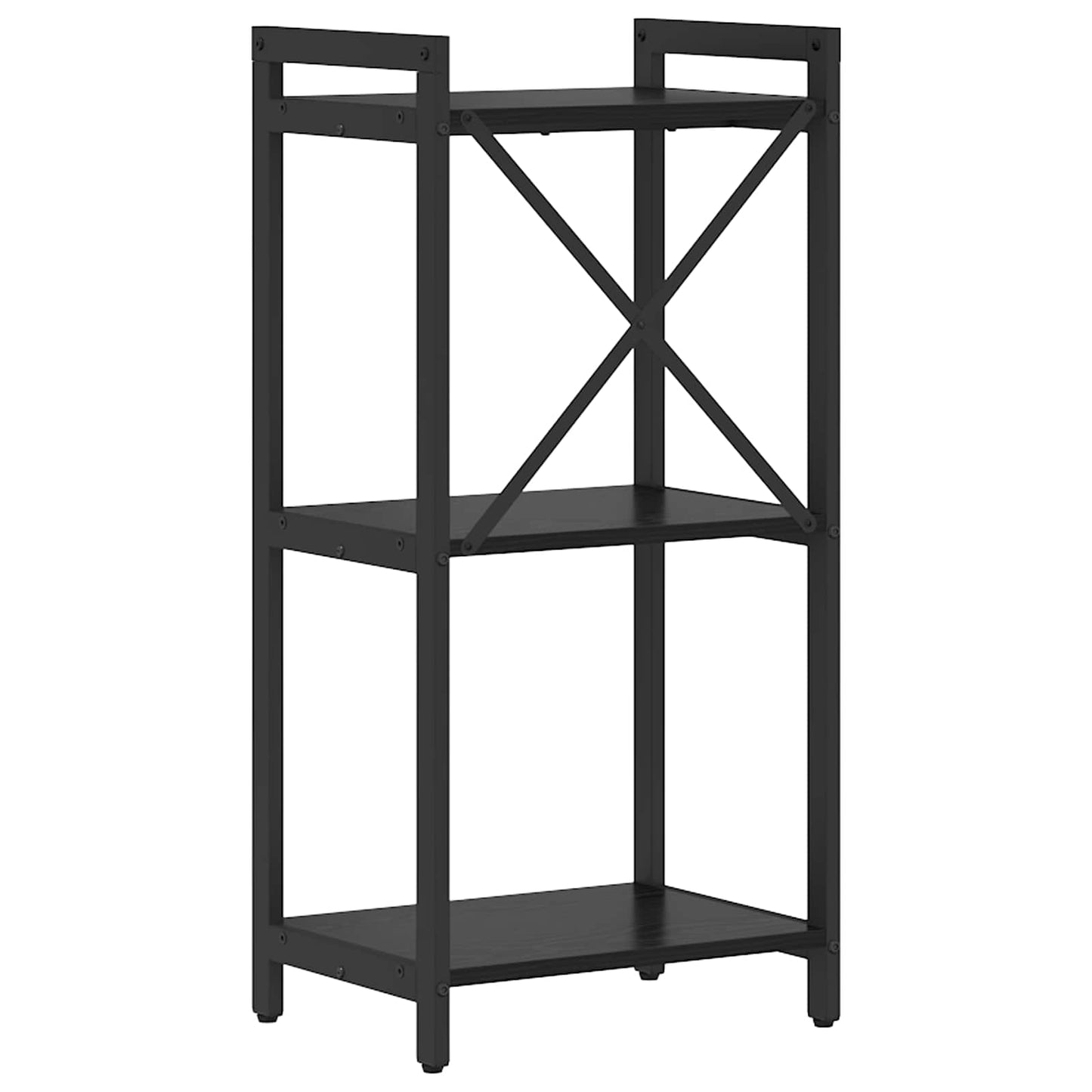 vidaXL Bookshelf Black Oak 40 x 30 x 85 cm Engineered Wood