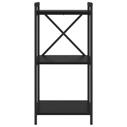vidaXL Bookshelf Black Oak 40 x 30 x 85 cm Engineered Wood