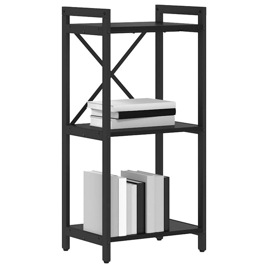 vidaXL Bookshelf 40 x 30 x 85 cm Engineered Wood Black Oak