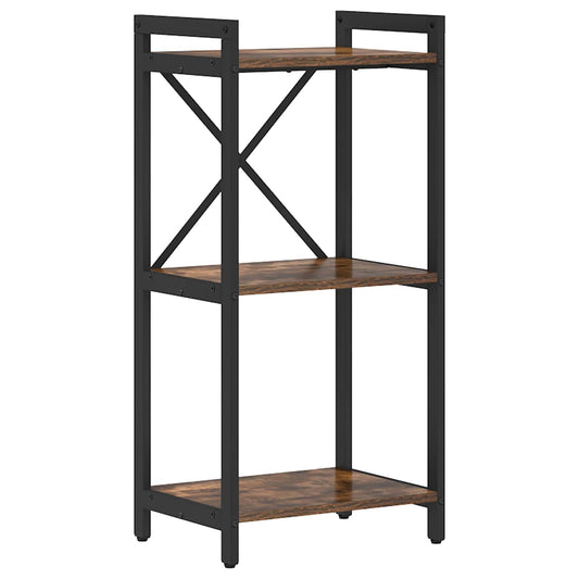 vidaXL Bookshelf 40 x 30 x 85 cm Engineered Wood Smoked Oak