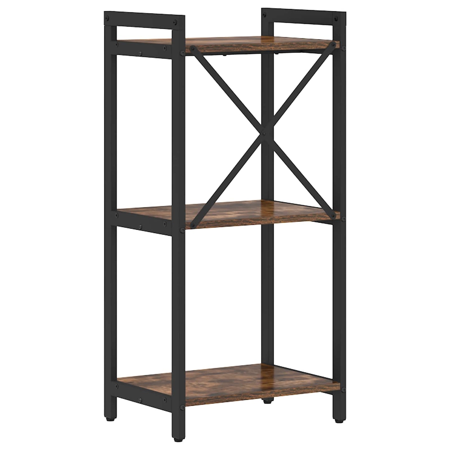 vidaXL Bookshelf Smoked Oak 40 x 30 x 85 cm Engineered Wood