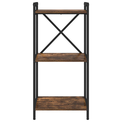 vidaXL Bookshelf Smoked Oak 40 x 30 x 85 cm Engineered Wood