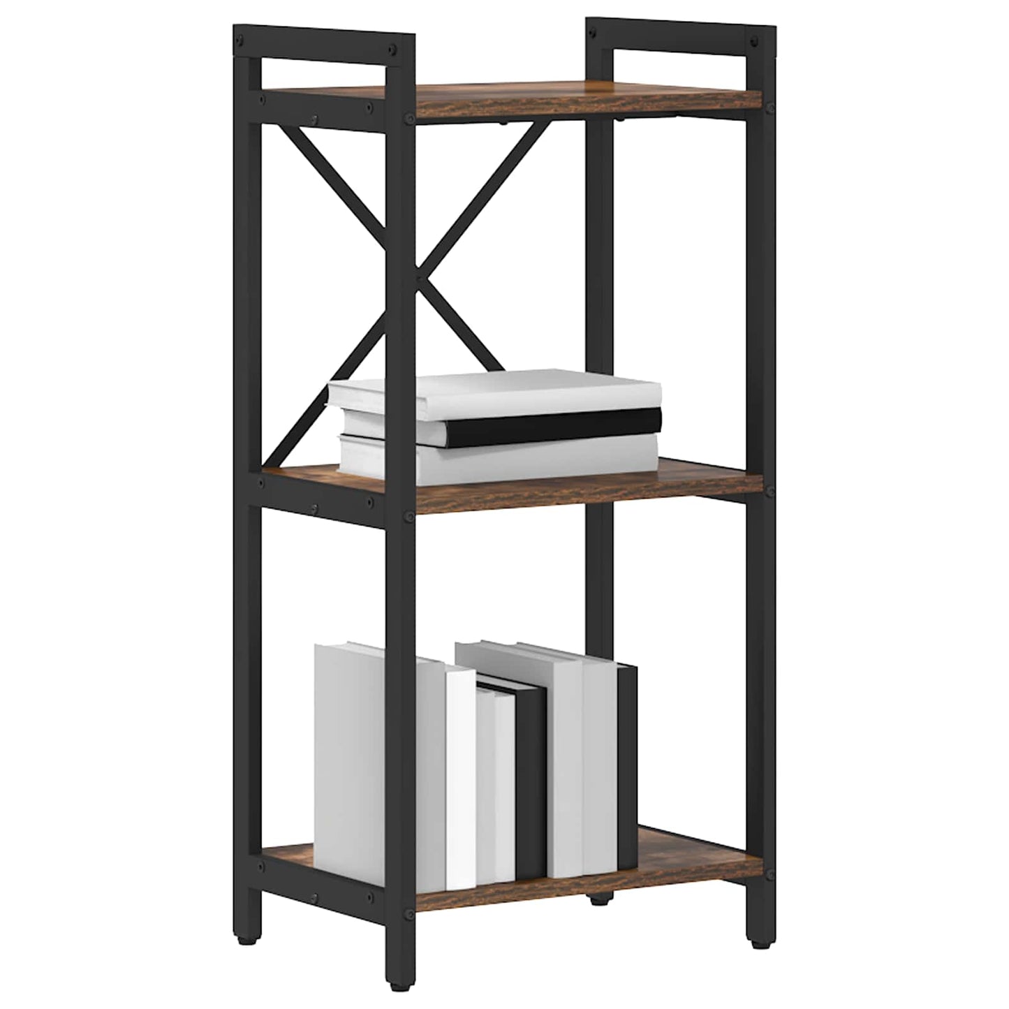 vidaXL Bookshelf Smoked Oak 40 x 30 x 85 cm Engineered Wood
