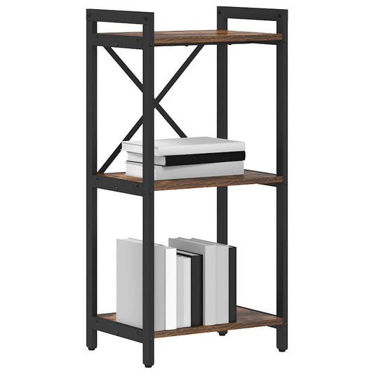 vidaXL Bookshelf 40 x 30 x 85 cm Engineered Wood Smoked Oak