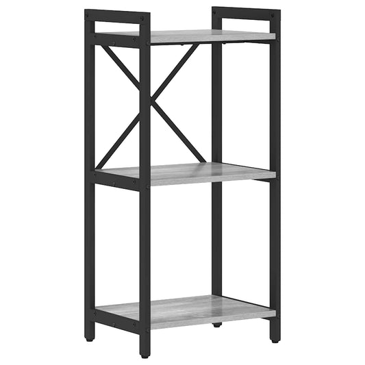 vidaXL Bookshelf 40 x 30 x 85 cm Engineered Wood Grey sonoma