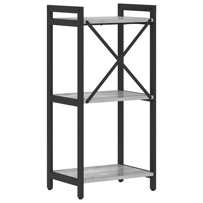 vidaXL Bookshelf Grey sonoma 40 x 30 x 85 cm Engineered Wood
