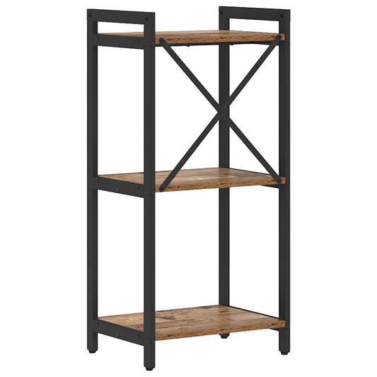 vidaXL Bookshelf 40 x 30 x 85 cm Engineered Wood Old wood