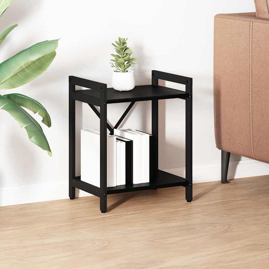 vidaXL Bookshelf 40 x 30 x 50 cm Engineered Wood Black Oak