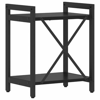 vidaXL Bookshelf Black Oak 40 x 30 x 50 cm Engineered Wood