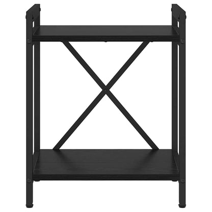 vidaXL Bookshelf Black Oak 40 x 30 x 50 cm Engineered Wood
