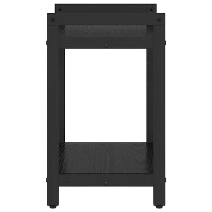vidaXL Bookshelf Black Oak 40 x 30 x 50 cm Engineered Wood