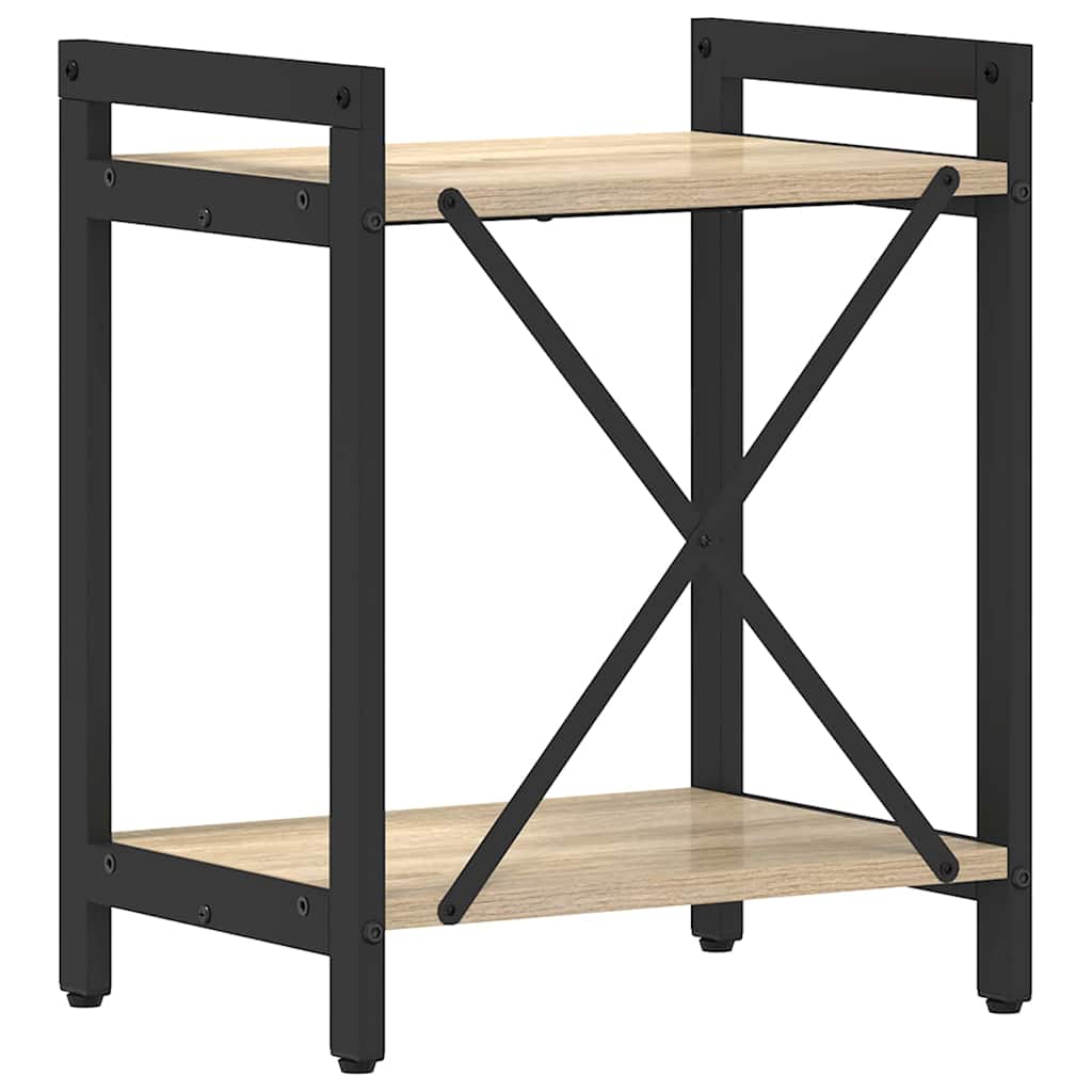 vidaXL Bookshelf 40 x 30 x 50 cm Engineered Wood Sonoma Oak