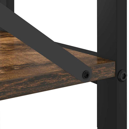 vidaXL Bookshelf Smoked Oak 40 x 30 x 50 cm Engineered Wood
