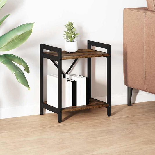 vidaXL Bookshelf 40 x 30 x 50 cm Engineered Wood Smoked Oak