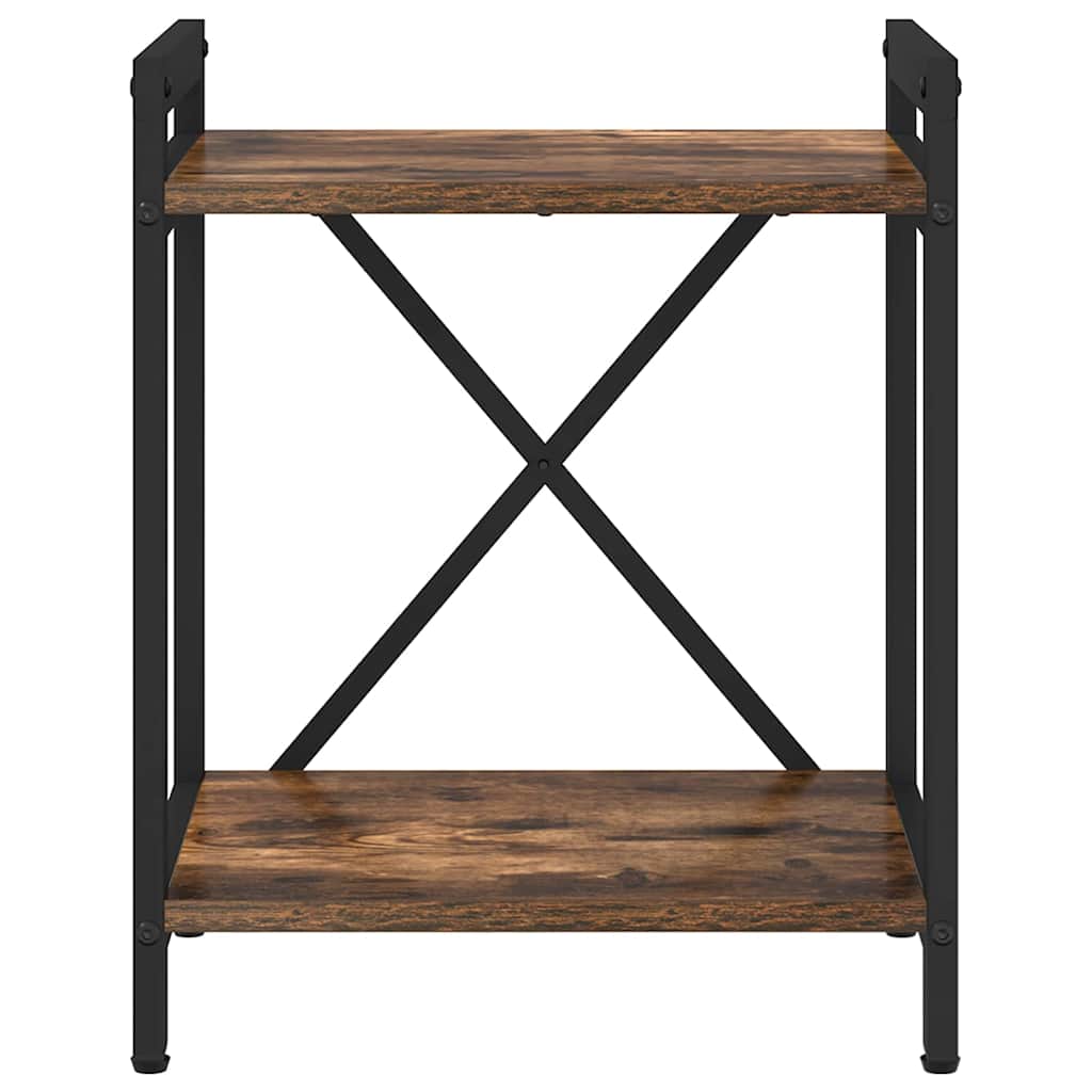 vidaXL Bookshelf Smoked Oak 40 x 30 x 50 cm Engineered Wood