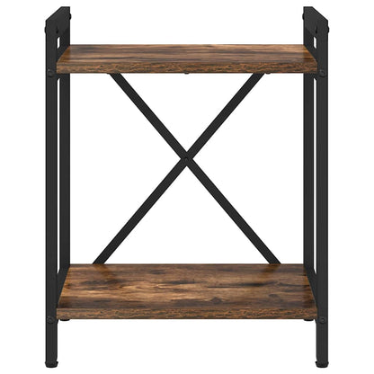 vidaXL Bookshelf Smoked Oak 40 x 30 x 50 cm Engineered Wood