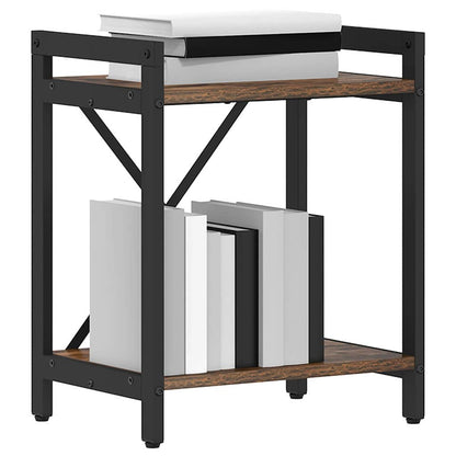 vidaXL Bookshelf Smoked Oak 40 x 30 x 50 cm Engineered Wood
