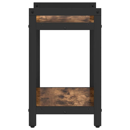 vidaXL Bookshelf Smoked Oak 40 x 30 x 50 cm Engineered Wood