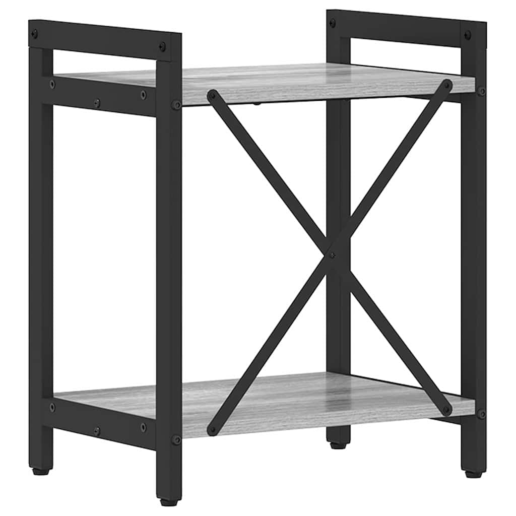 vidaXL Bookshelf Grey sonoma 40 x 30 x 50 cm Engineered Wood