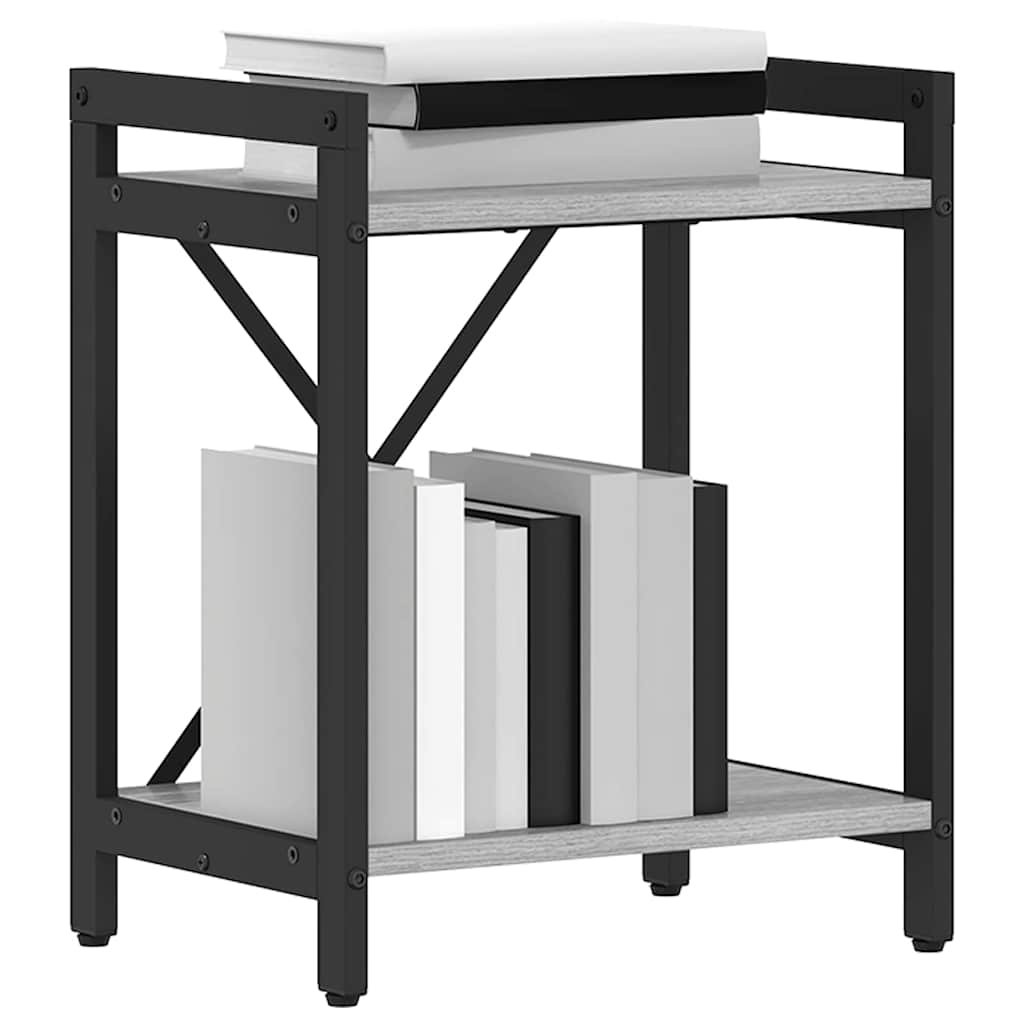 vidaXL Bookshelf 40 x 30 x 50 cm Engineered Wood Grey sonoma