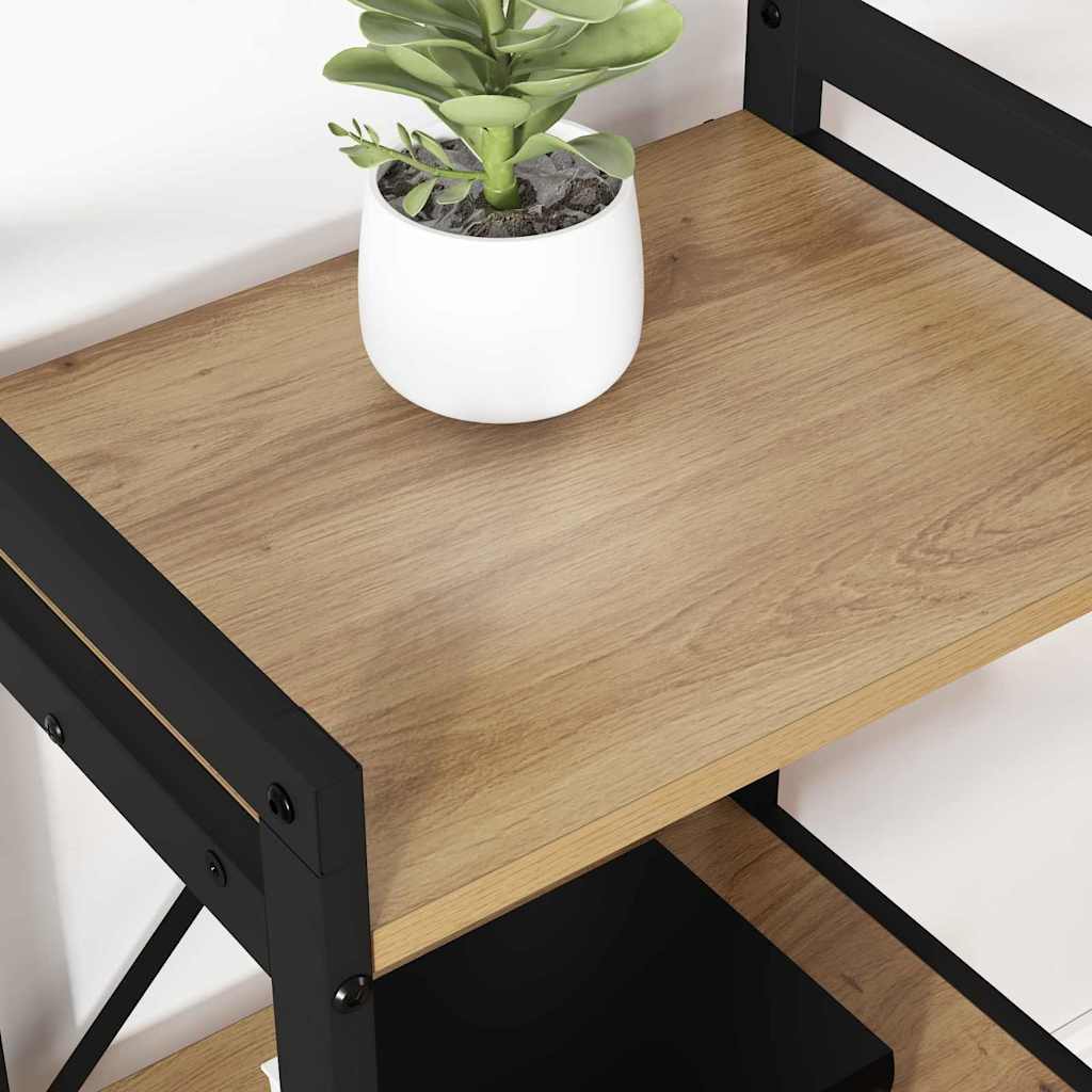 vidaXL Bookshelf 40 x 30 x 50 cm Engineered Wood Artisan Oak